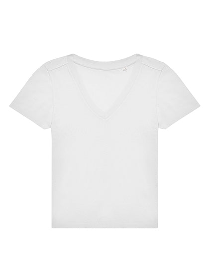 T-shirt B&C Basic V-hals model vrouw