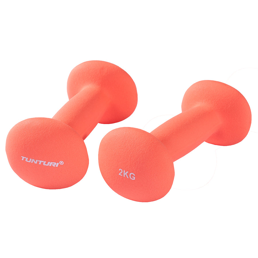 Tunturi Neopreen Dumbbells 2,0kg, Red, Pair