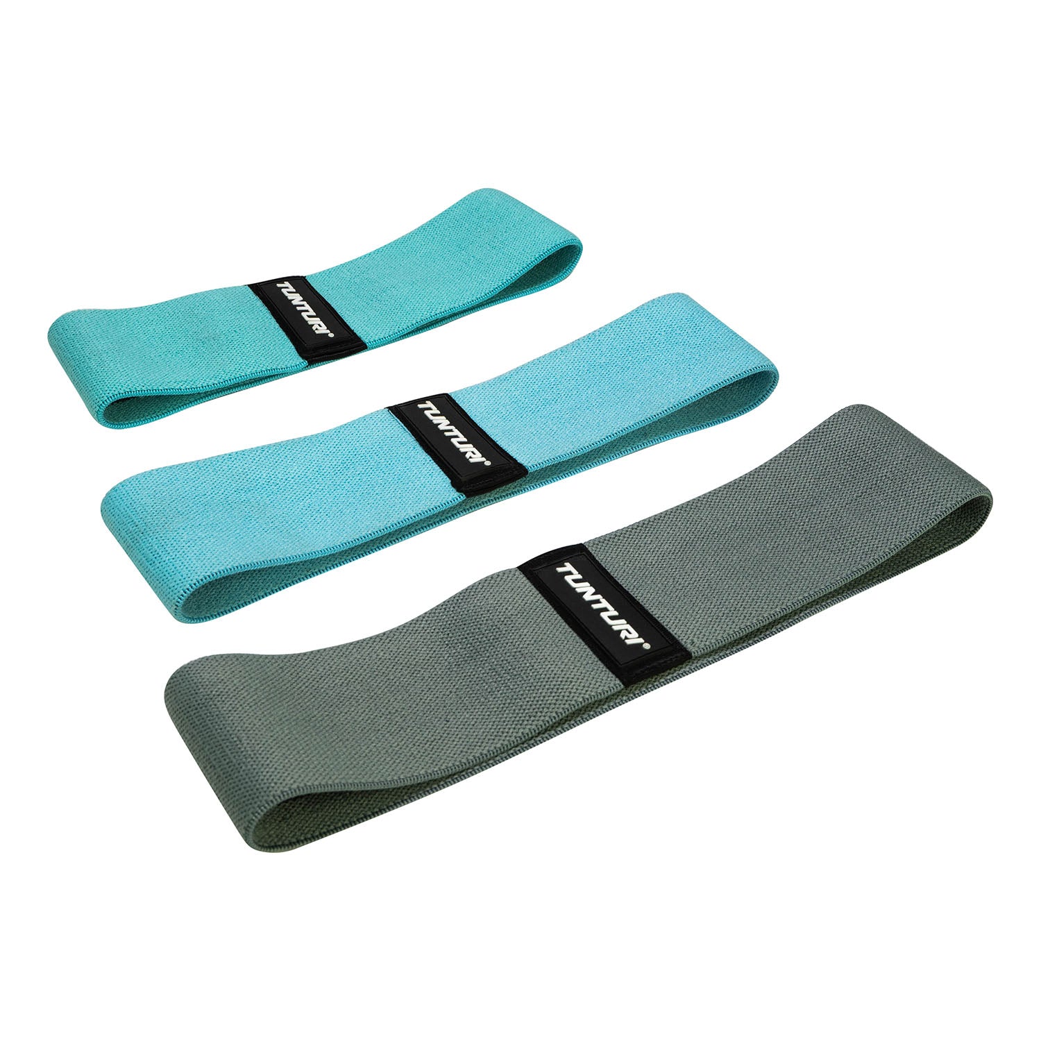 Tunturi Textile Resistance Booty Band Set, 3 Pieces