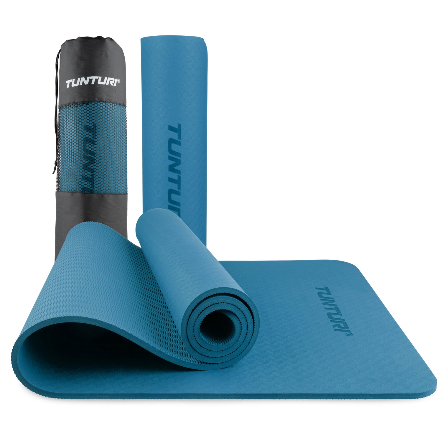Tunturi Yogamat 8mm, Petrol Blue