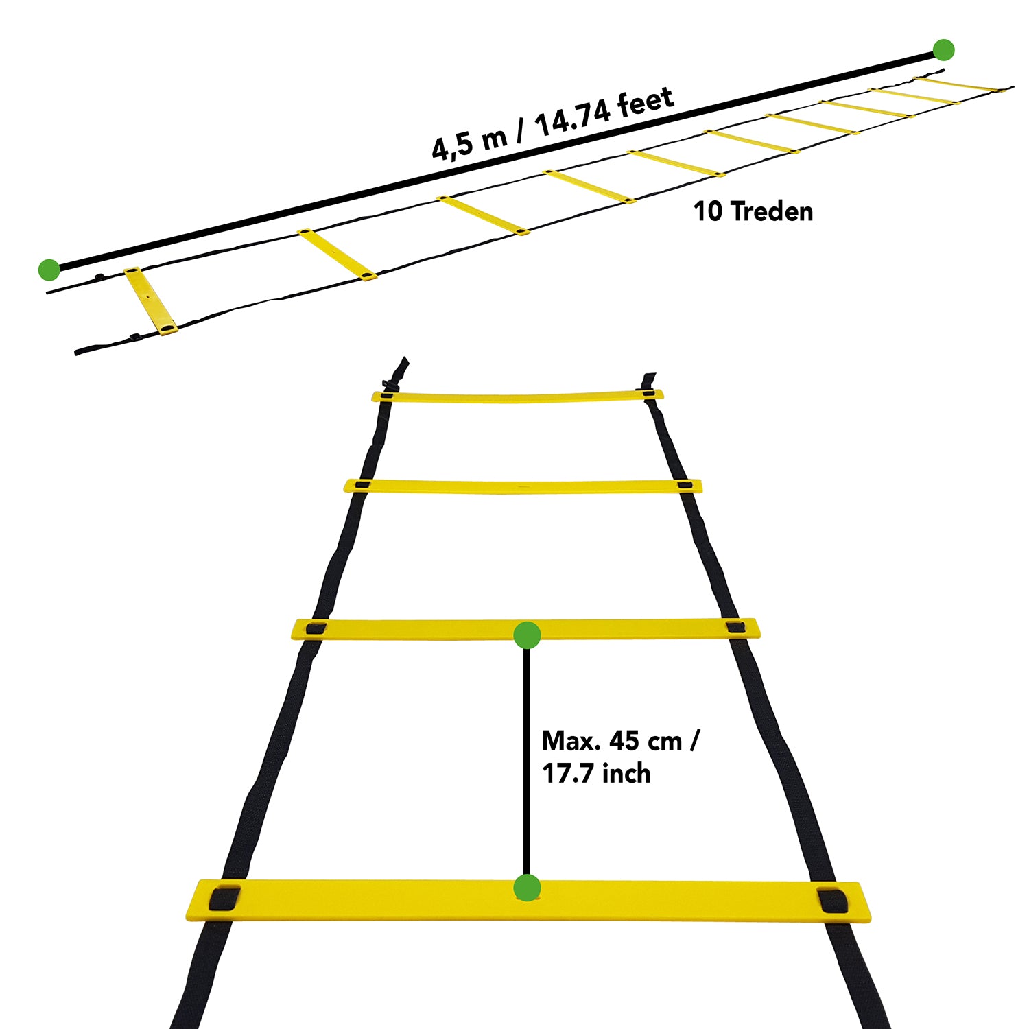 Tunturi agility ladder 4,5m