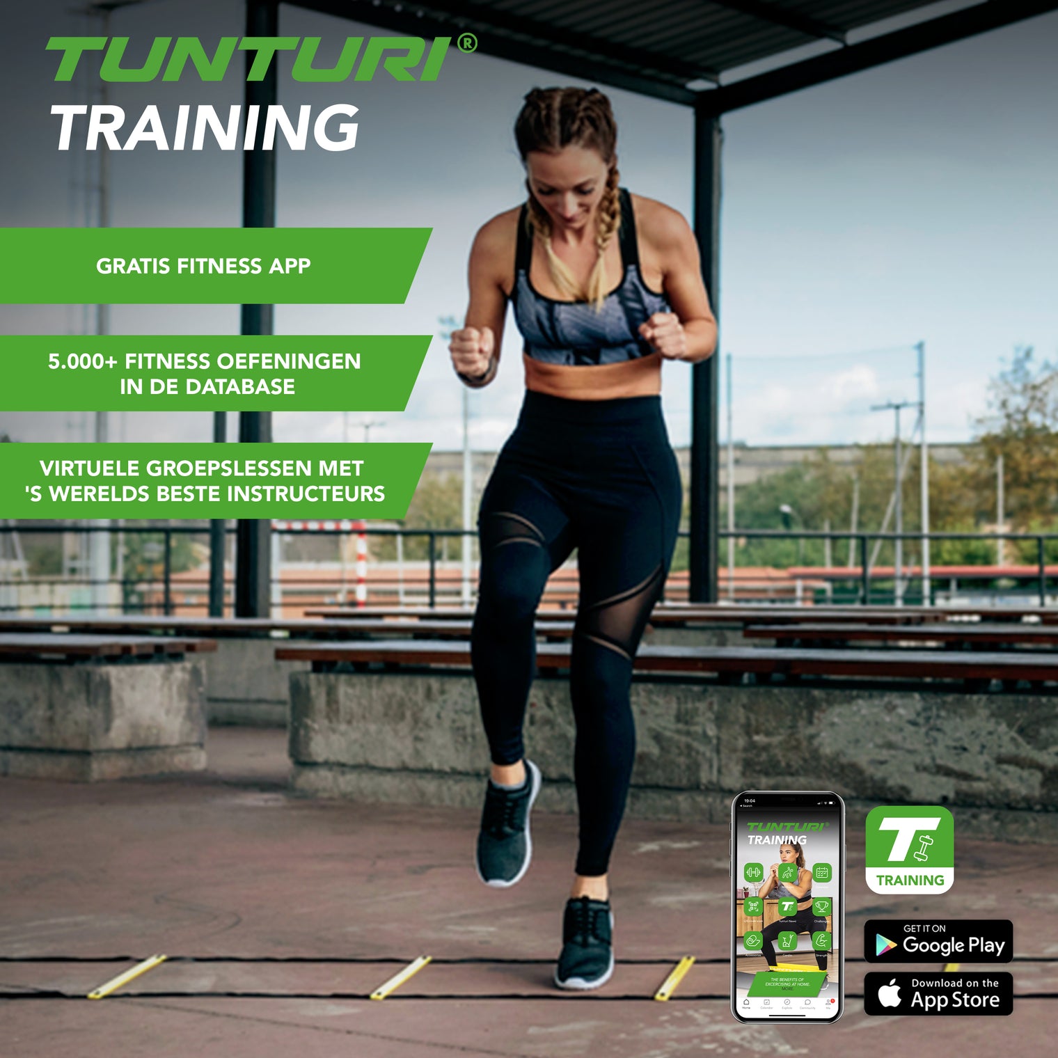 Tunturi agility ladder 4,5m