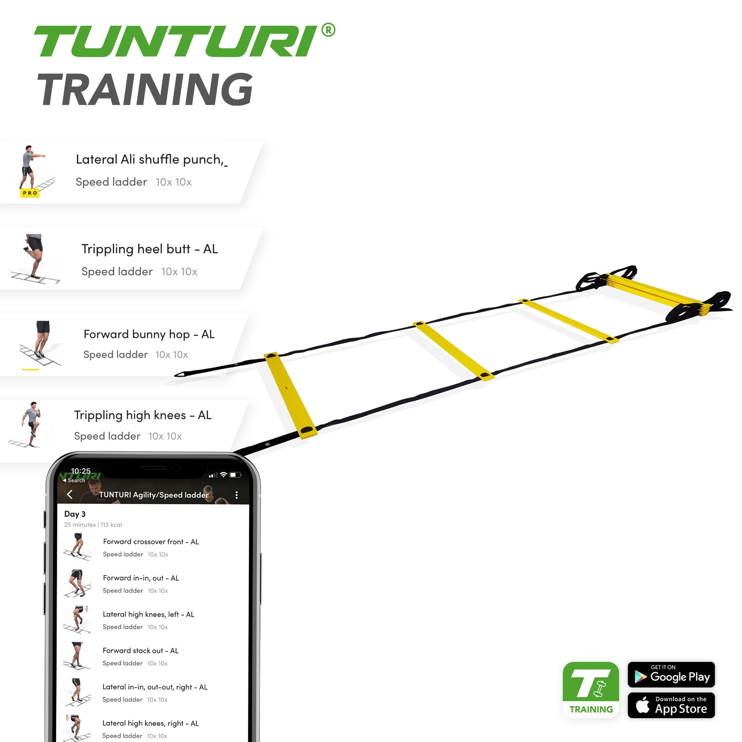 Tunturi agility ladder 4,5m