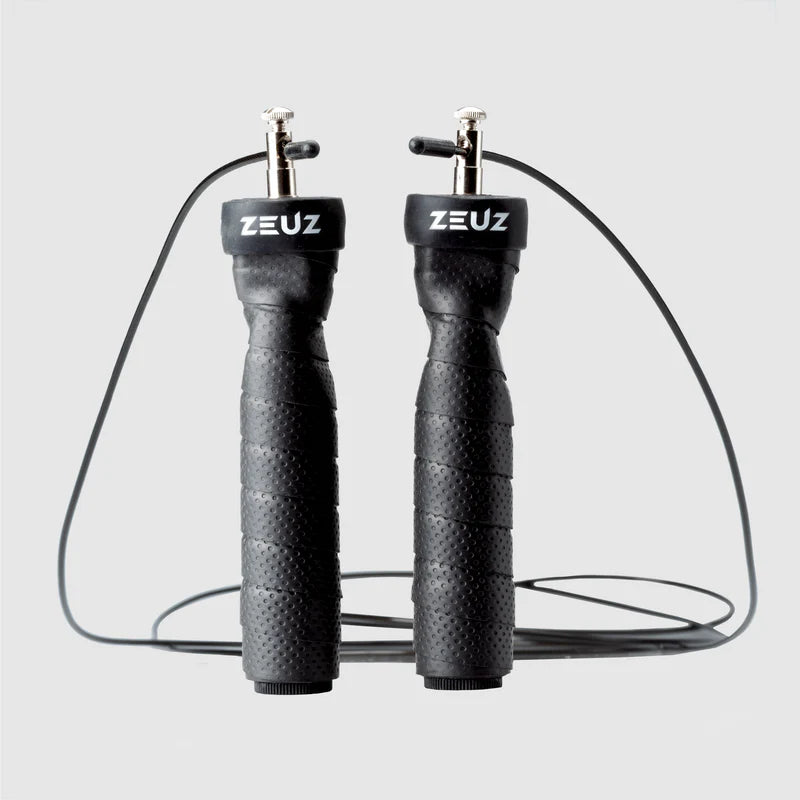 ZEUZ Fitness springtouw SR3 zwart