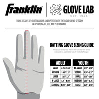 Batting Gloves Franklin 2nd Skinz Drip Youth Black/Gold