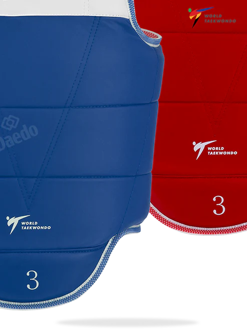 Daedo pantser Blauw/rood