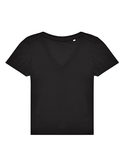 T-shirt B&C Basic V-hals model vrouw