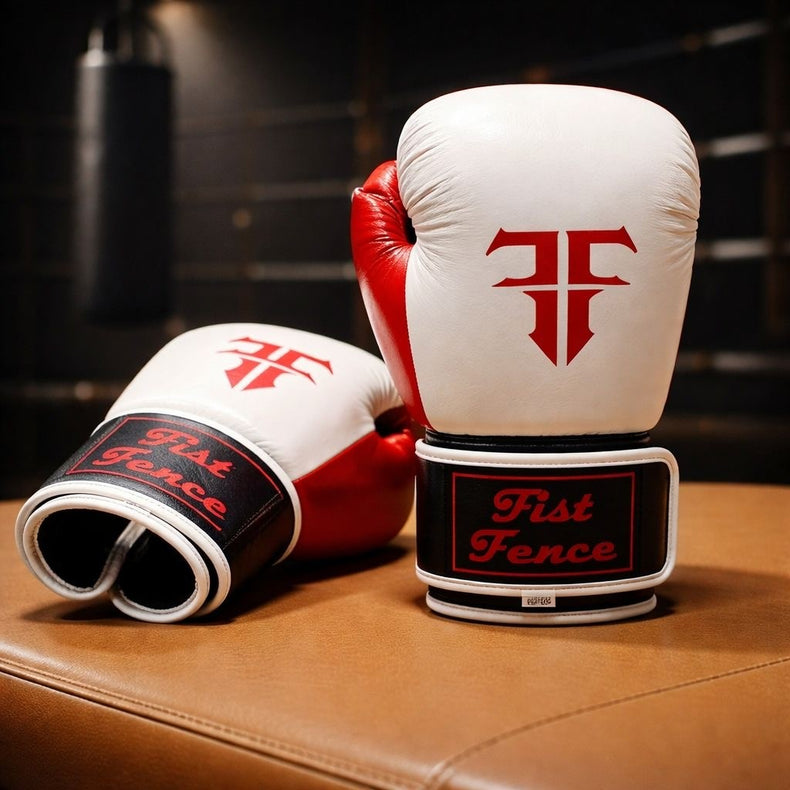 Fist Fence lederen boxing gloves
