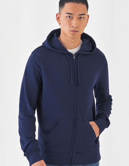 Hoodie met rits B&C basic model man