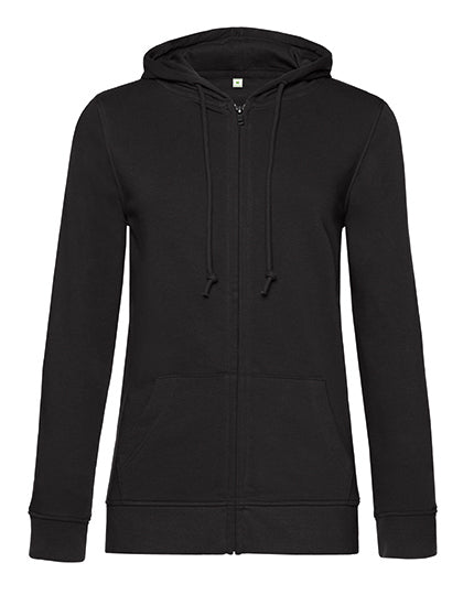 Hoodie met rits B&C basic model vrouw
