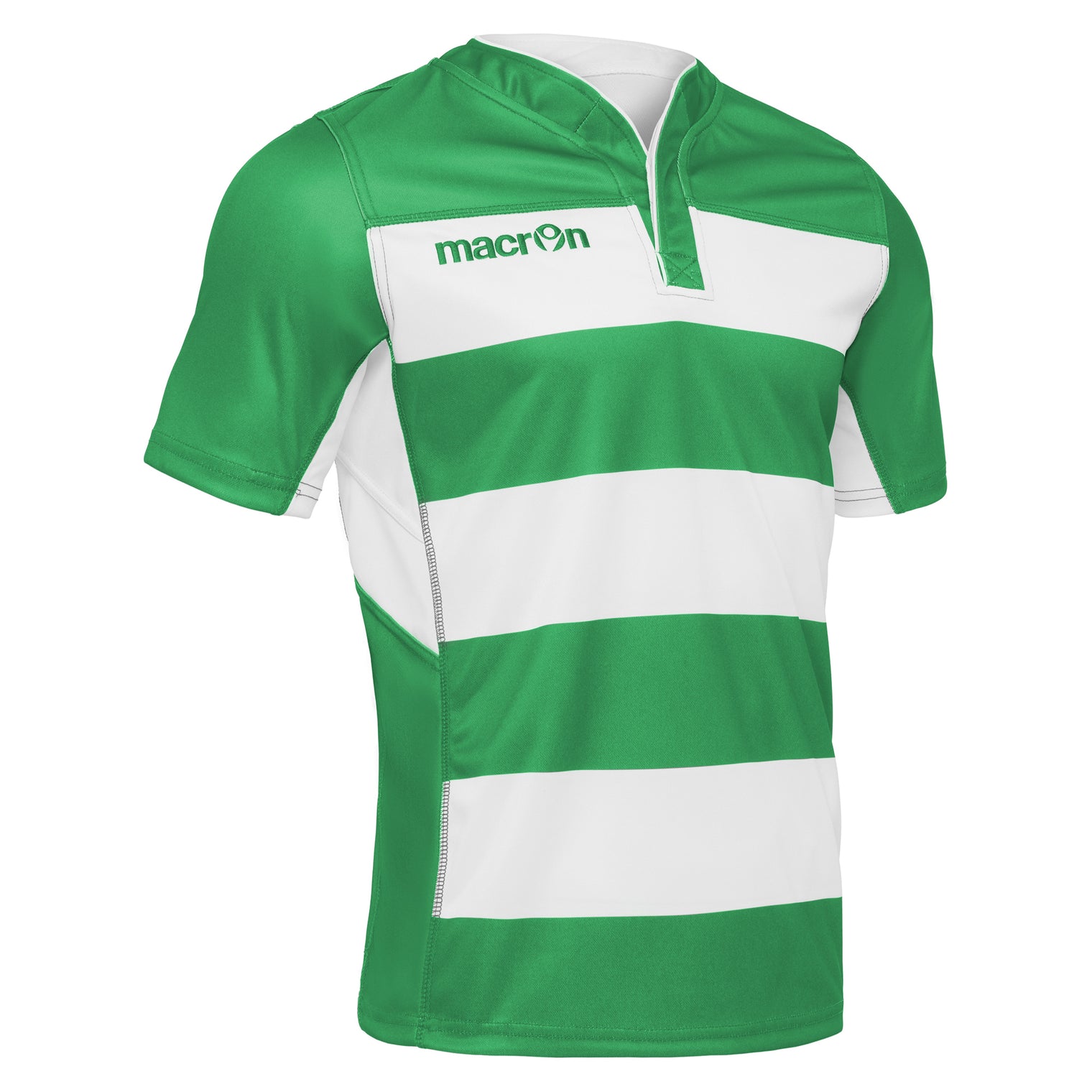 Macron Rugby shirt Groen/wit