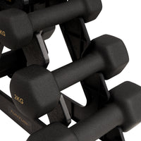 Tunturi Centuri Neopreen Dumbellset 3Prs+Stand