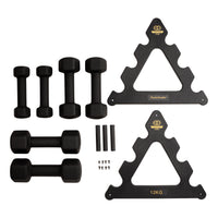 Tunturi Centuri Neopreen Dumbellset 3Prs+Stand