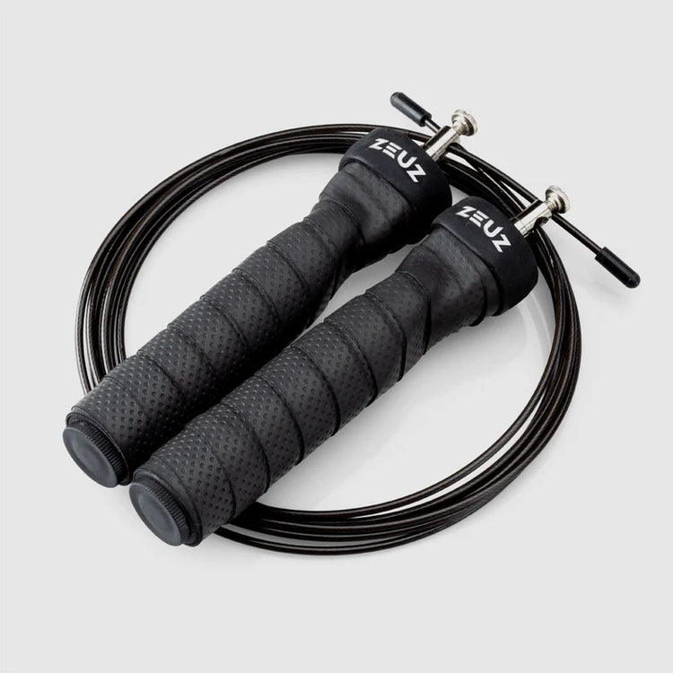 ZEUZ Fitness springtouw SR3 zwart