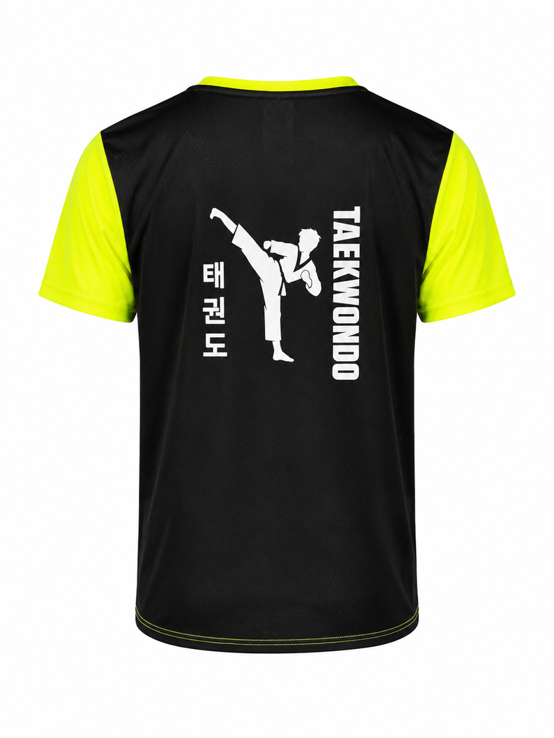 Herby's Taekwondo shirt Fluogeel