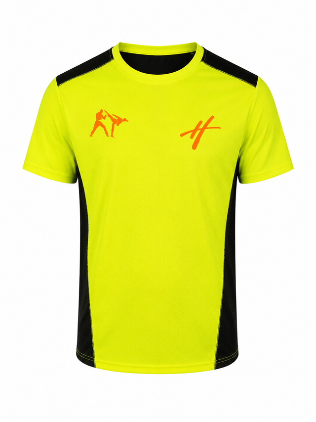 Herby's Taekwondo shirt Fluogeel